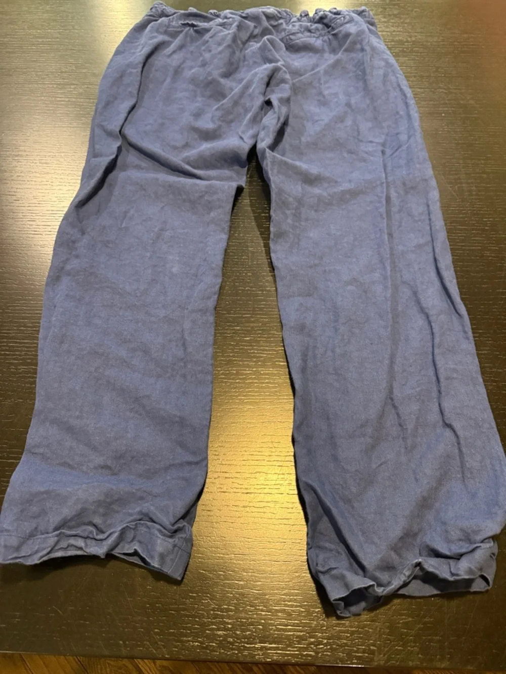 Men's Navy Linen Pants